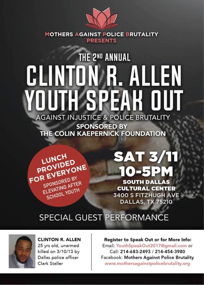 RSVP & Register for The 2nd Annual Clinton R. Allen Youth Speak Out